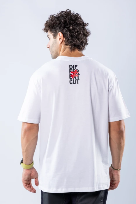 Tricou regular Alb
