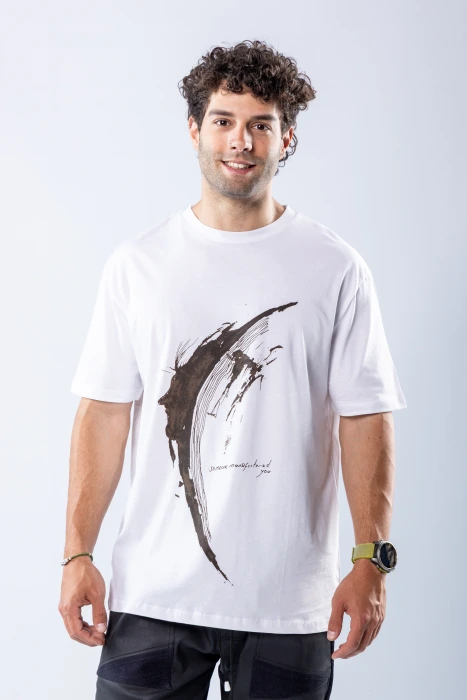 Tricou regular Alb