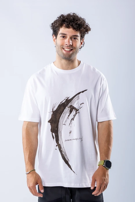 Tricou regular Alb