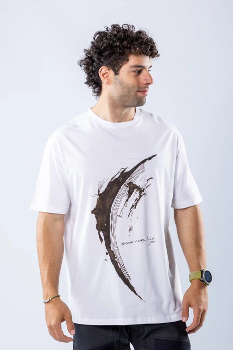 Tricou regular Alb