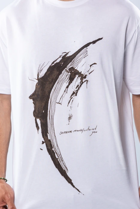 Tricou regular Alb