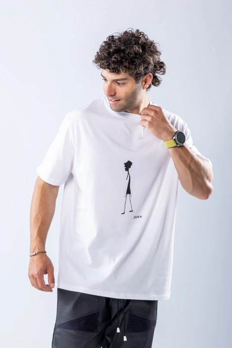 Tricou regular Alb