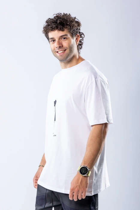 Tricou regular Alb