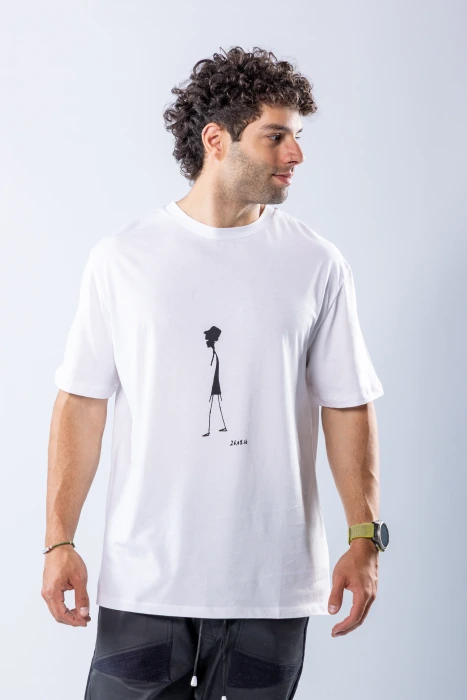 Tricou regular Alb