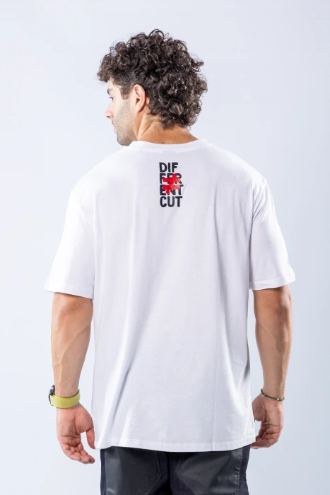 Tricou regular Alb