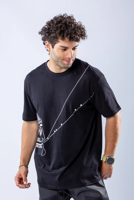Tricou regular Negru