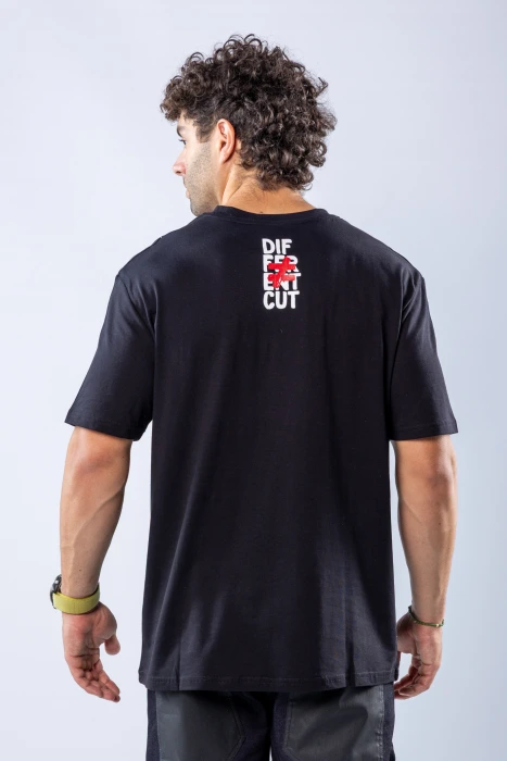 Tricou regular Negru