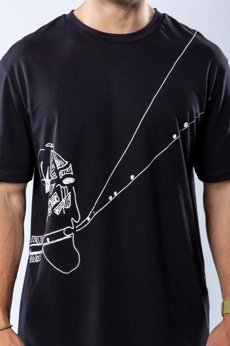 Tricou regular Negru