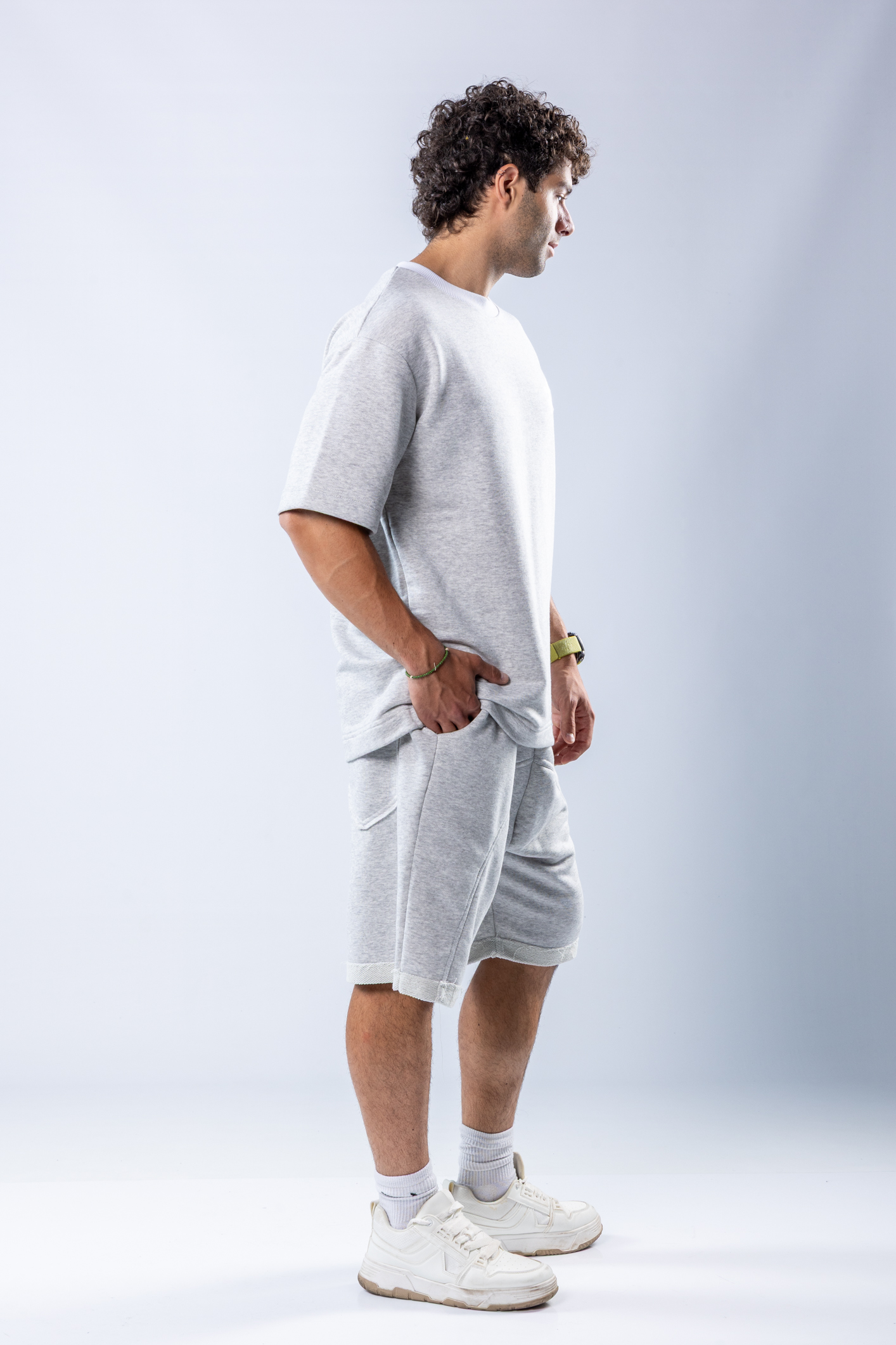 Set oversize Gri melanj – imagine 7