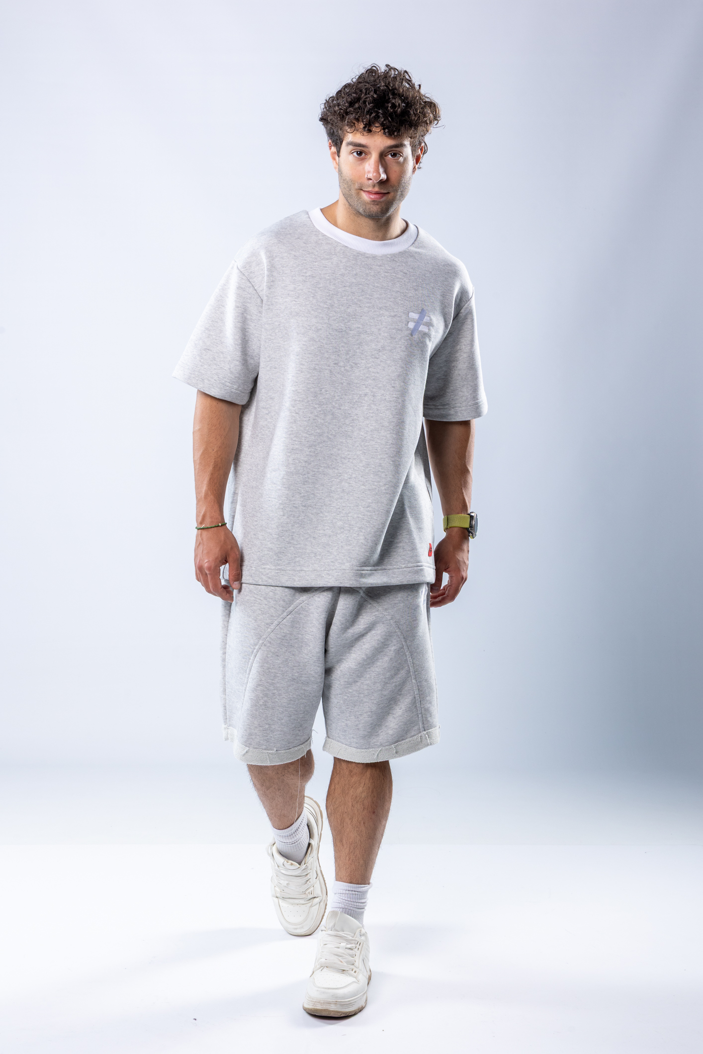 Set oversize Gri melanj – imagine 2
