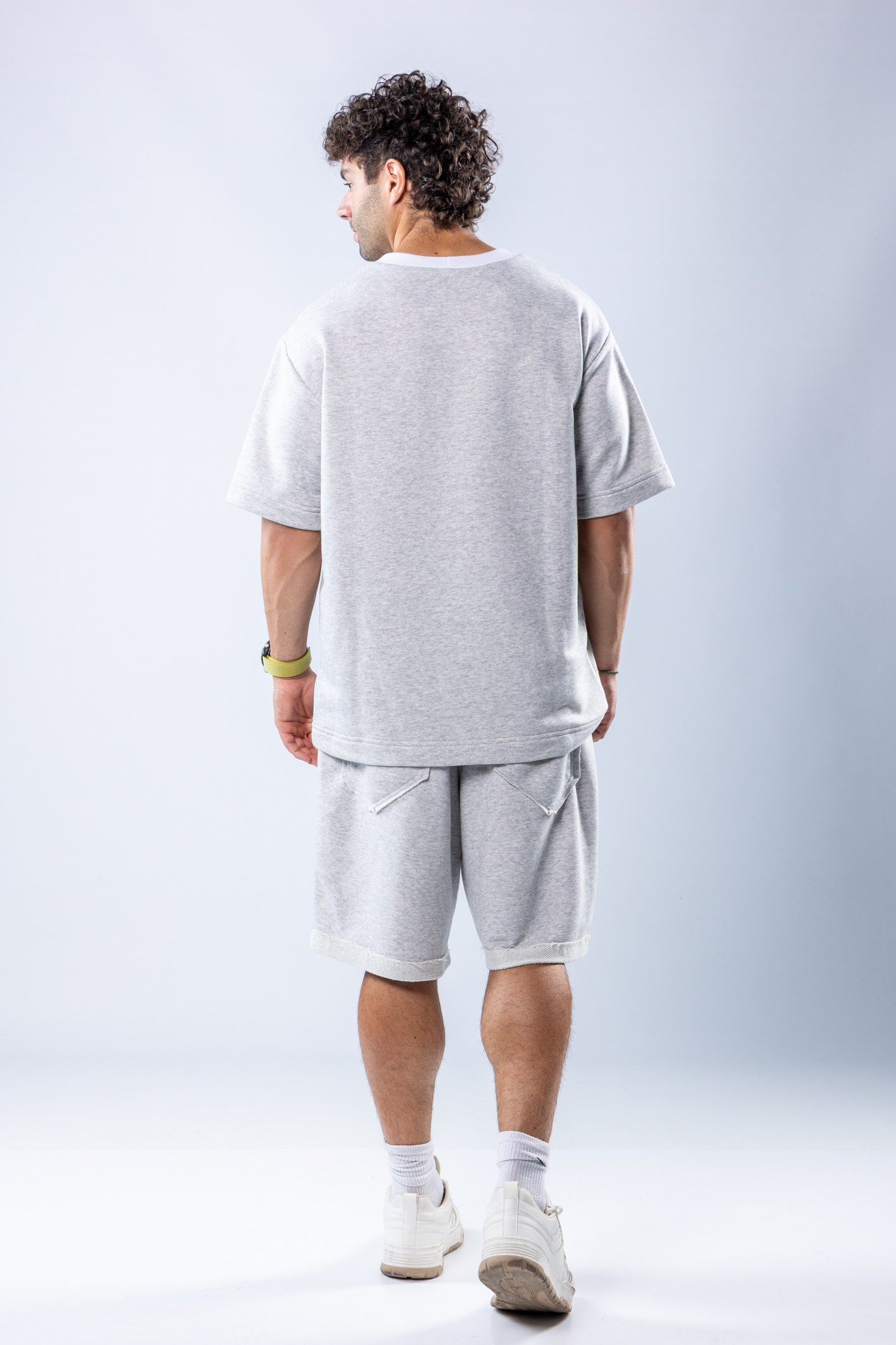 Set oversize Gri melanj – imagine 5