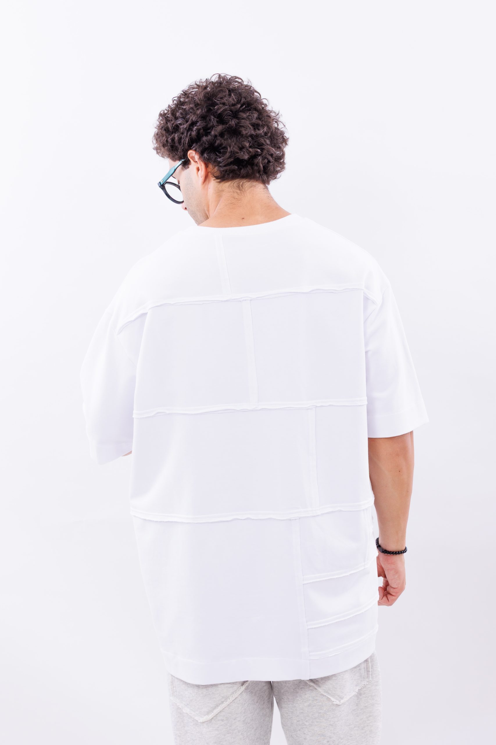 Tricou alb oversize Inner Eye – imagine 3