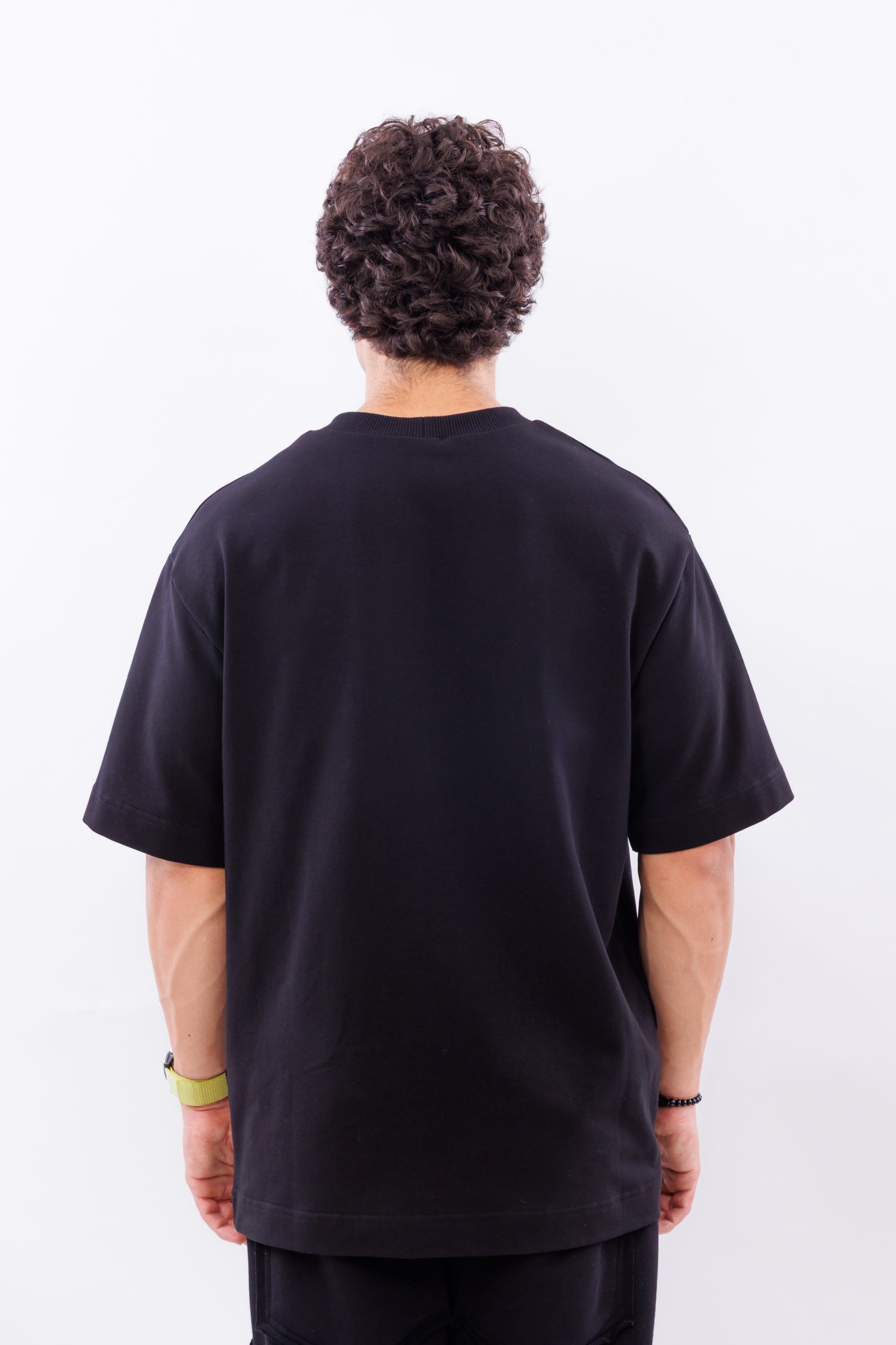 Tricou negru oversize DFRNT CORE HEART – imagine 3