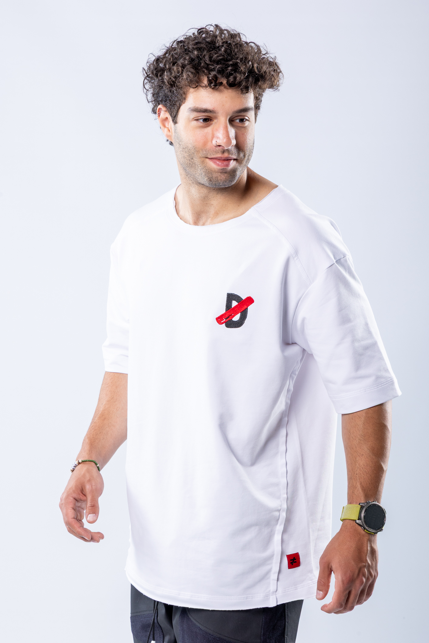 Tricou oversize Alb – imagine 4
