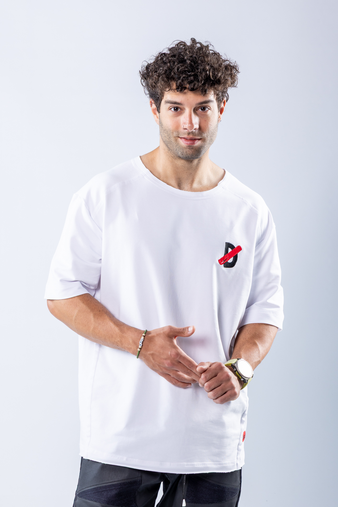 Tricou oversize Alb – imagine 2