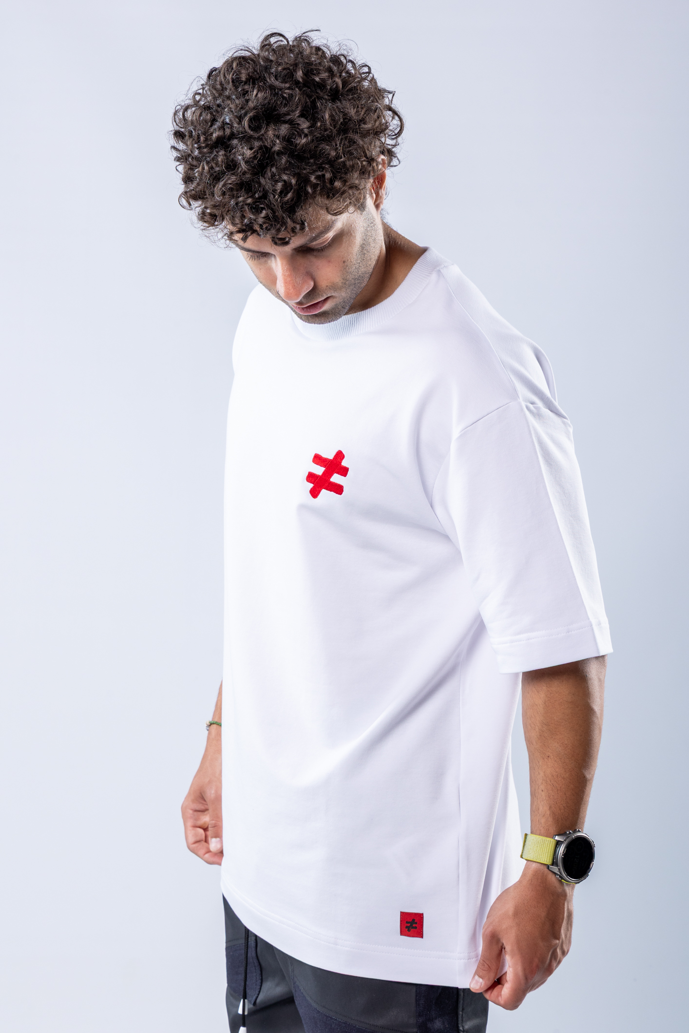 Tricou oversize Alb – imagine 6