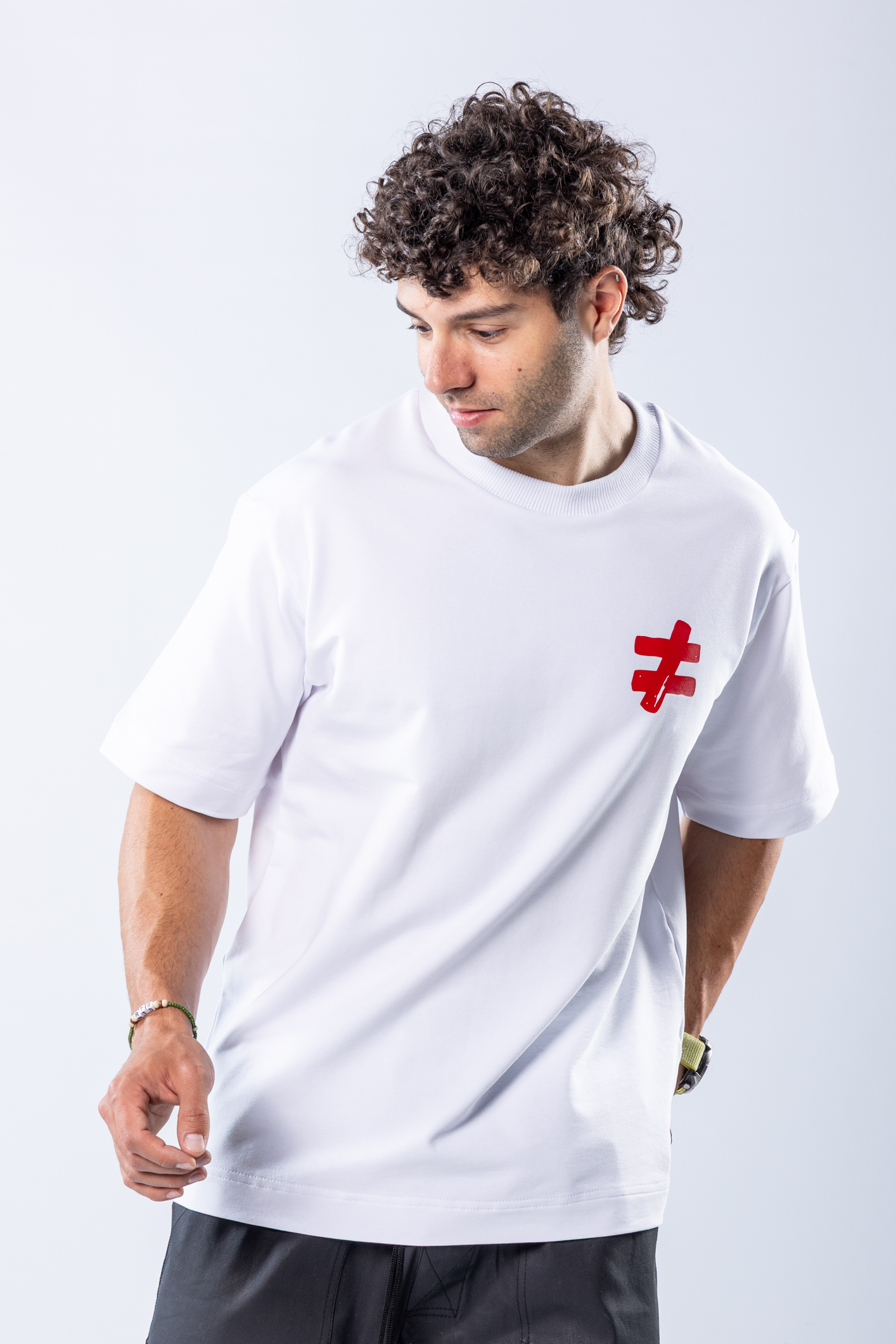 Tricou oversize Alb – imagine 6