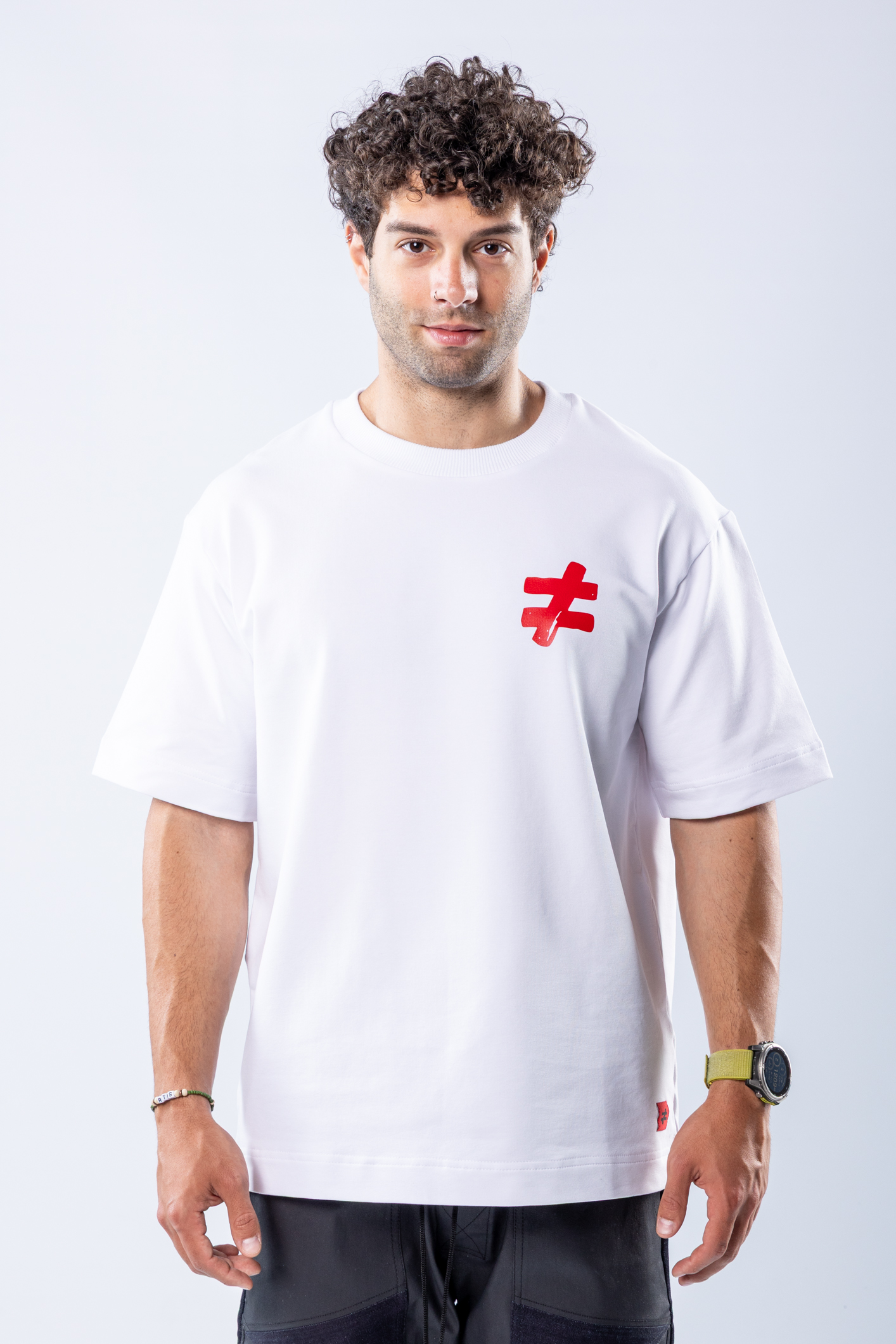 Tricou oversize Alb – imagine 7