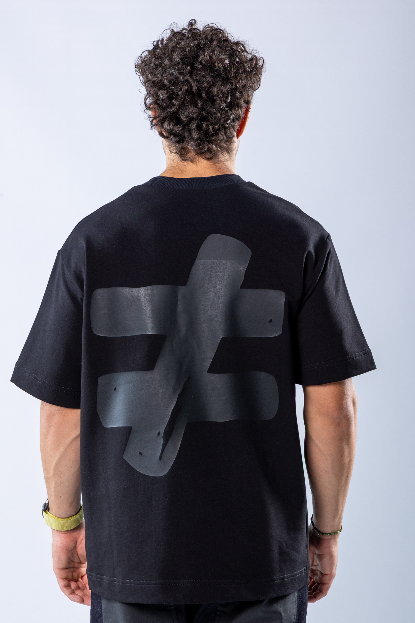 Tricou oversize Negru – imagine 5