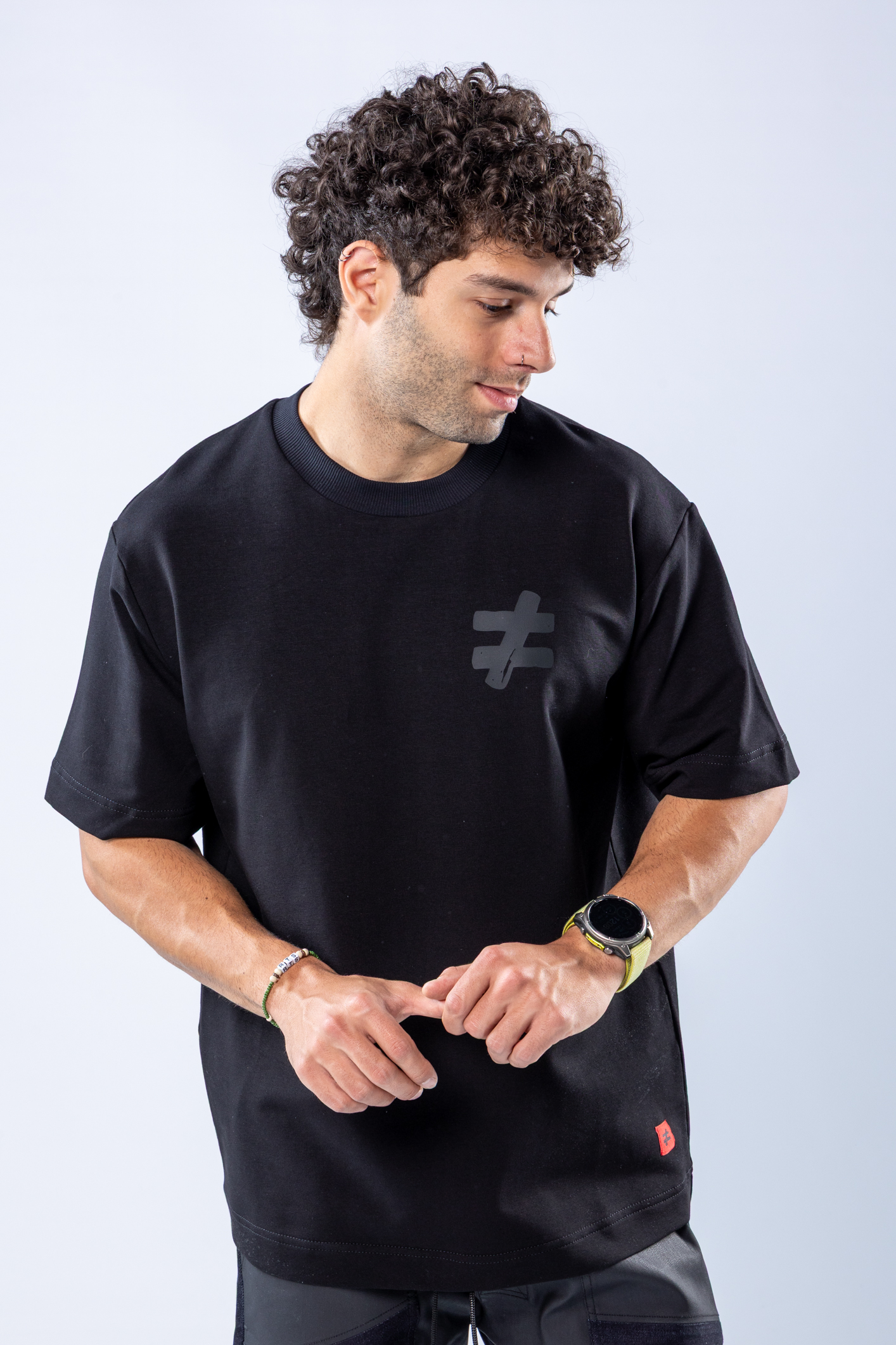 Tricou oversize Negru – imagine 7