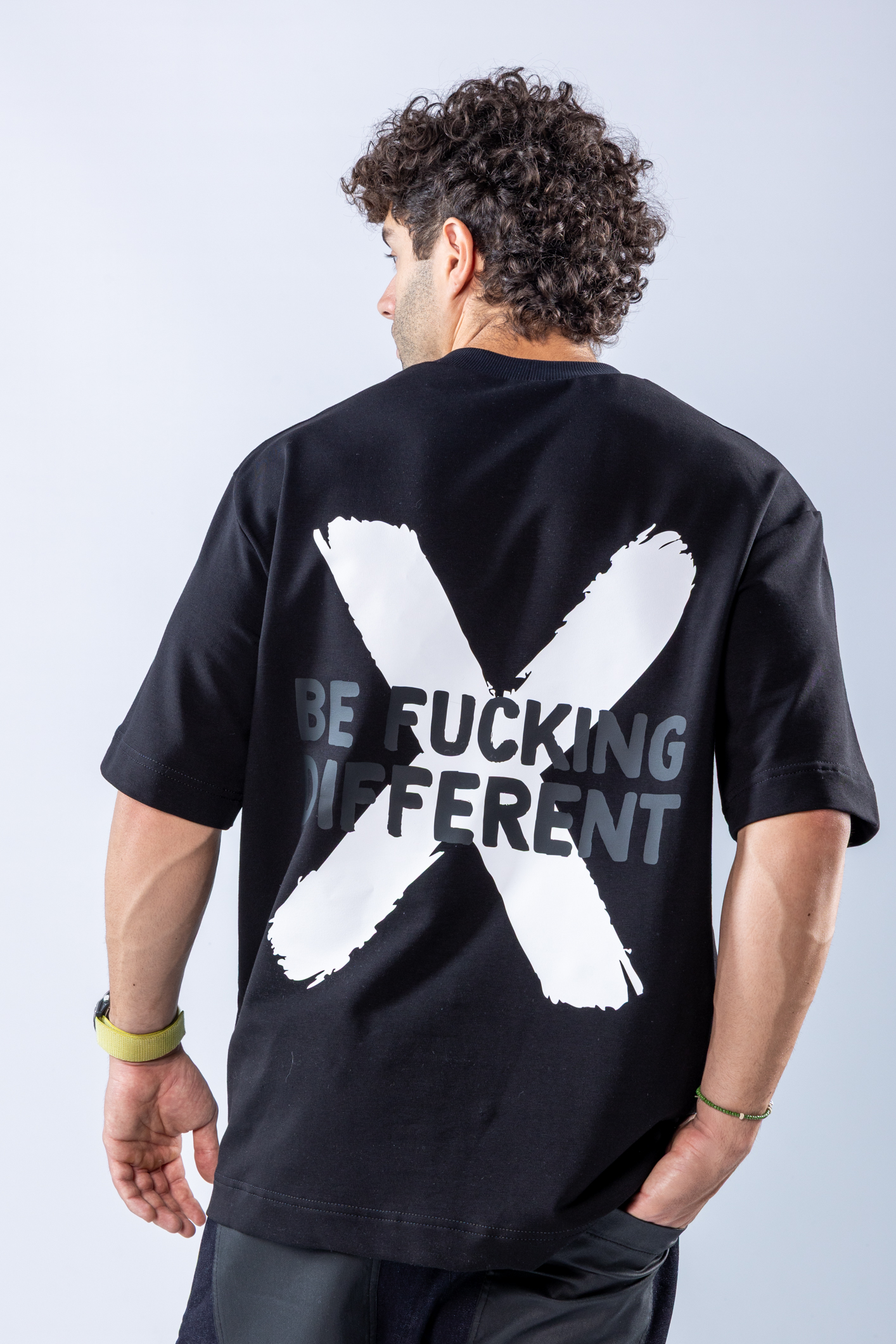 Tricou oversize Negru – imagine 6