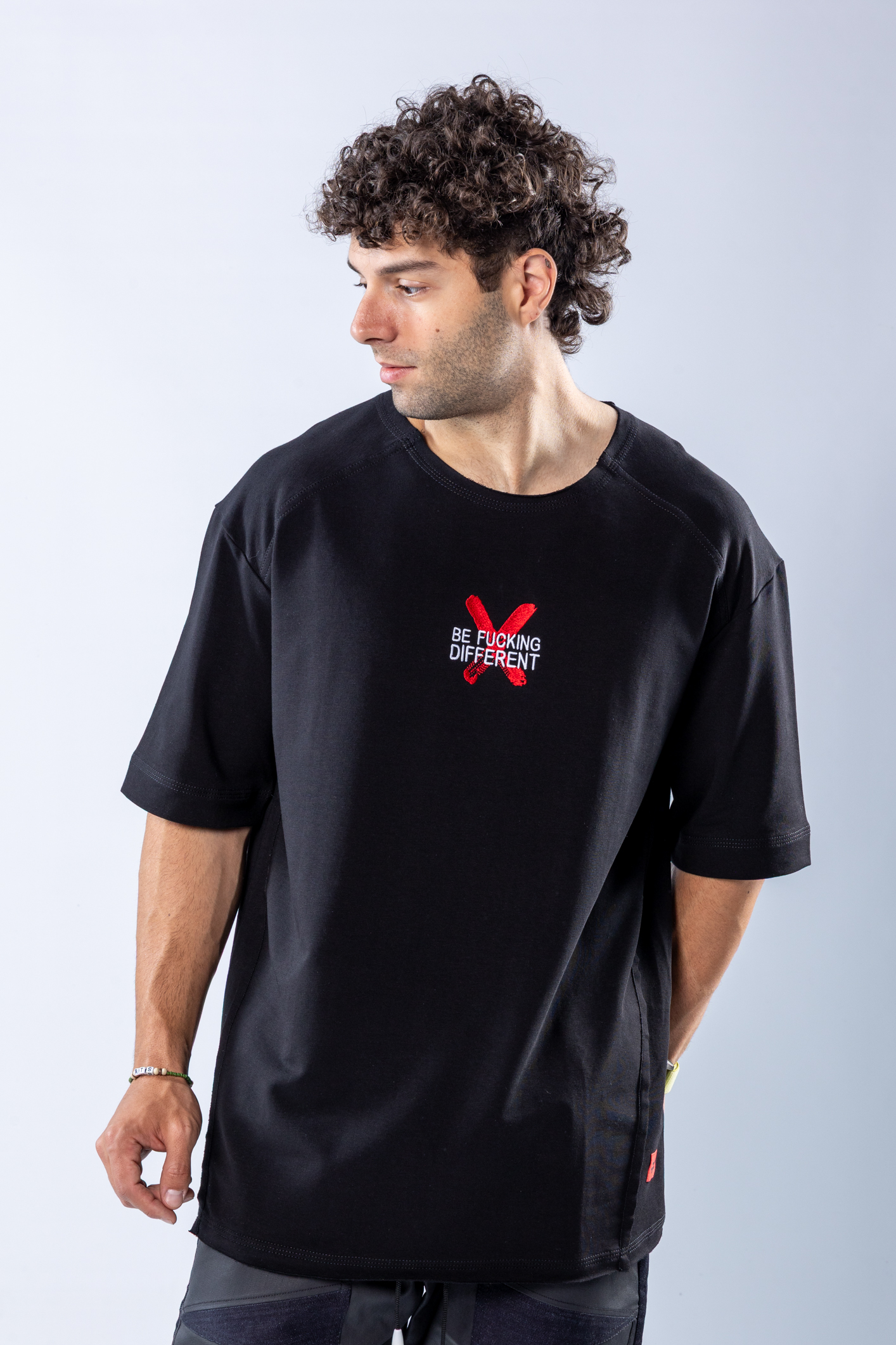 Tricou oversize Negru – imagine 5