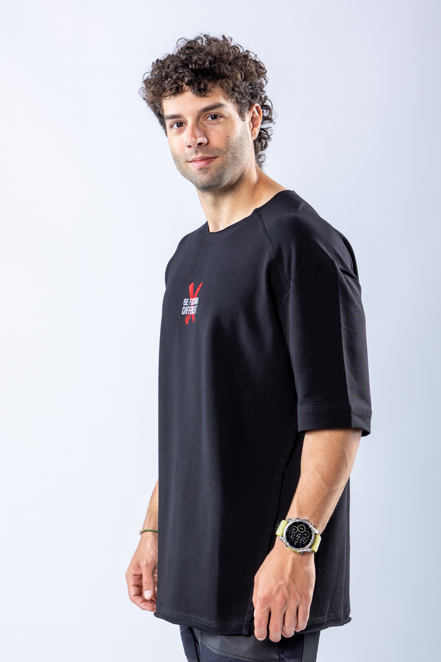 Tricou oversize Negru – imagine 4
