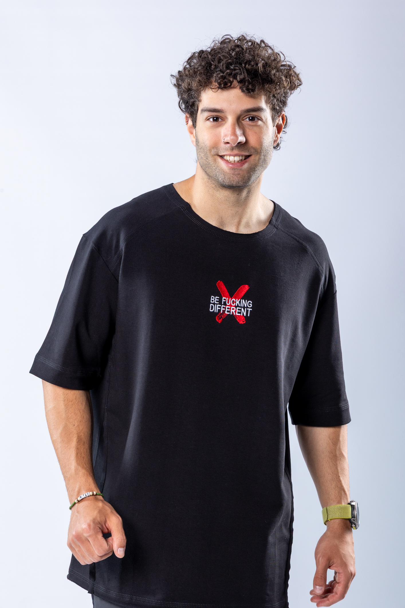 Tricou oversize Negru – imagine 2