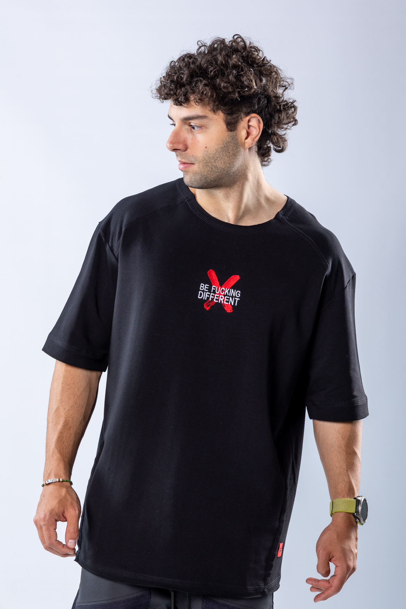 Tricou oversize Negru – imagine 3