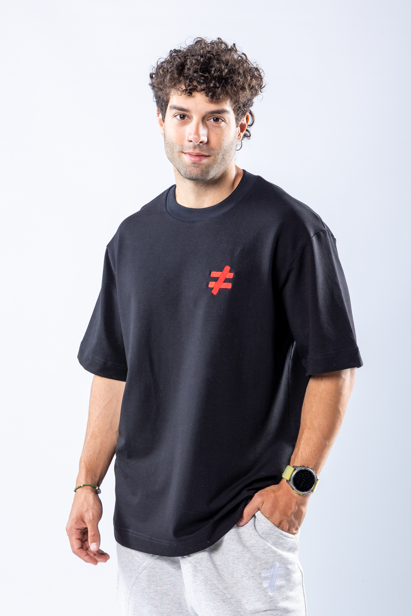 Tricou oversize Negru – imagine 2