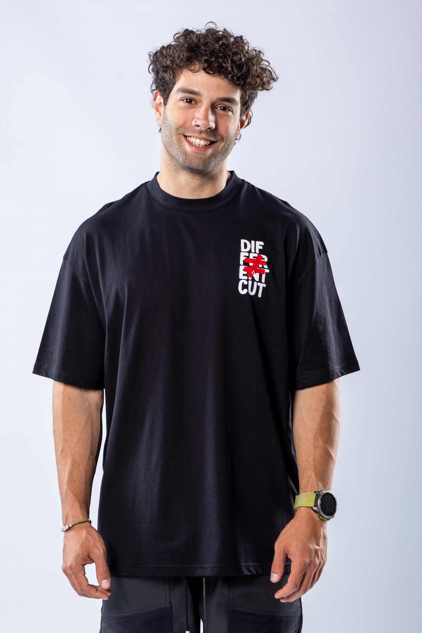 Tricou oversize Negru – imagine 3