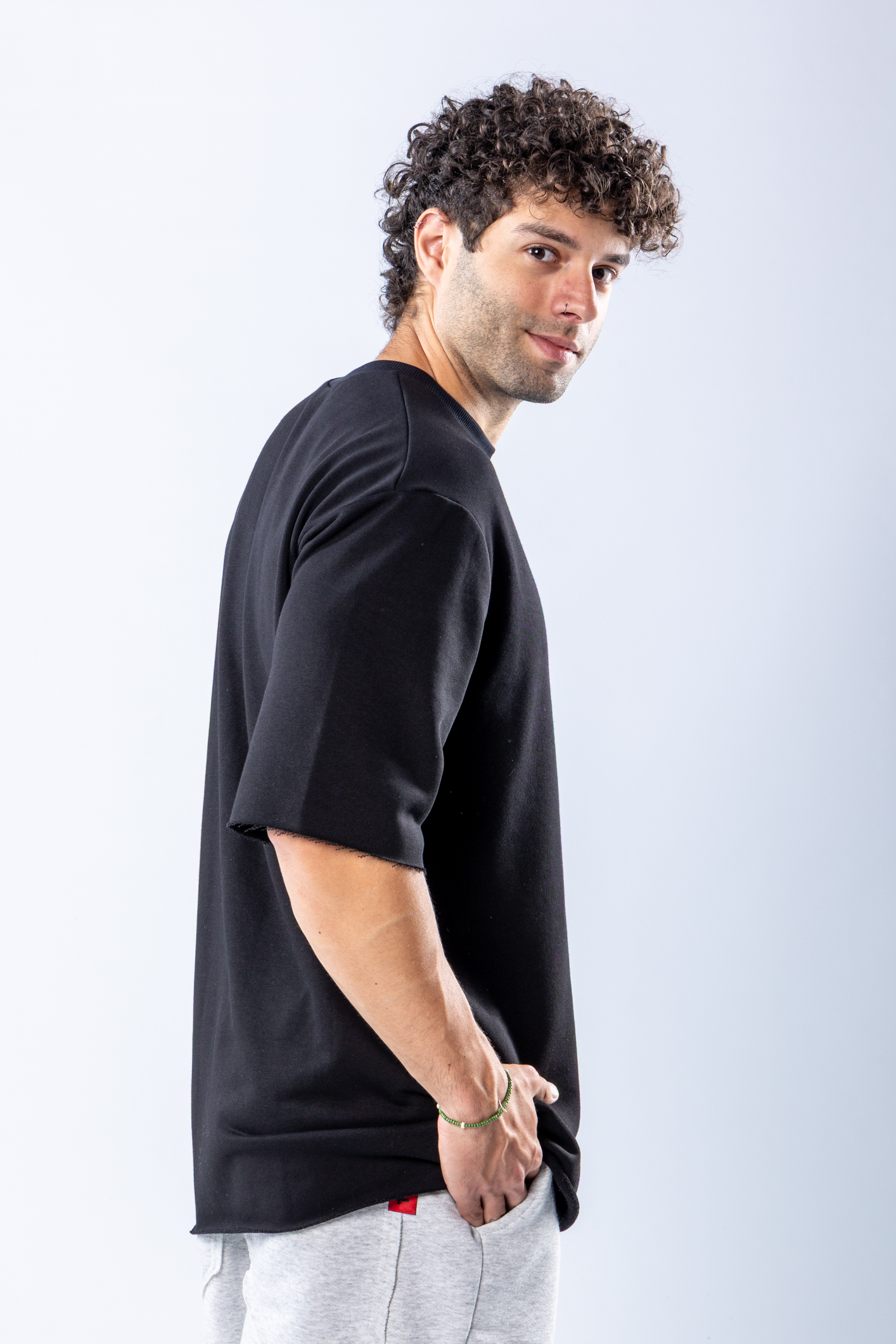Tricou oversize Negru – imagine 8