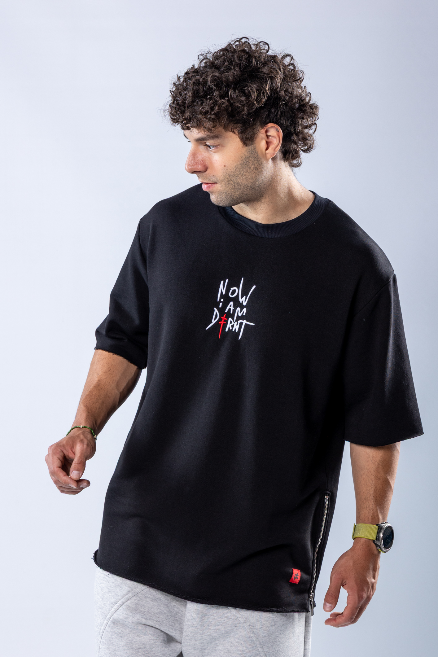 Tricou oversize Negru – imagine 2