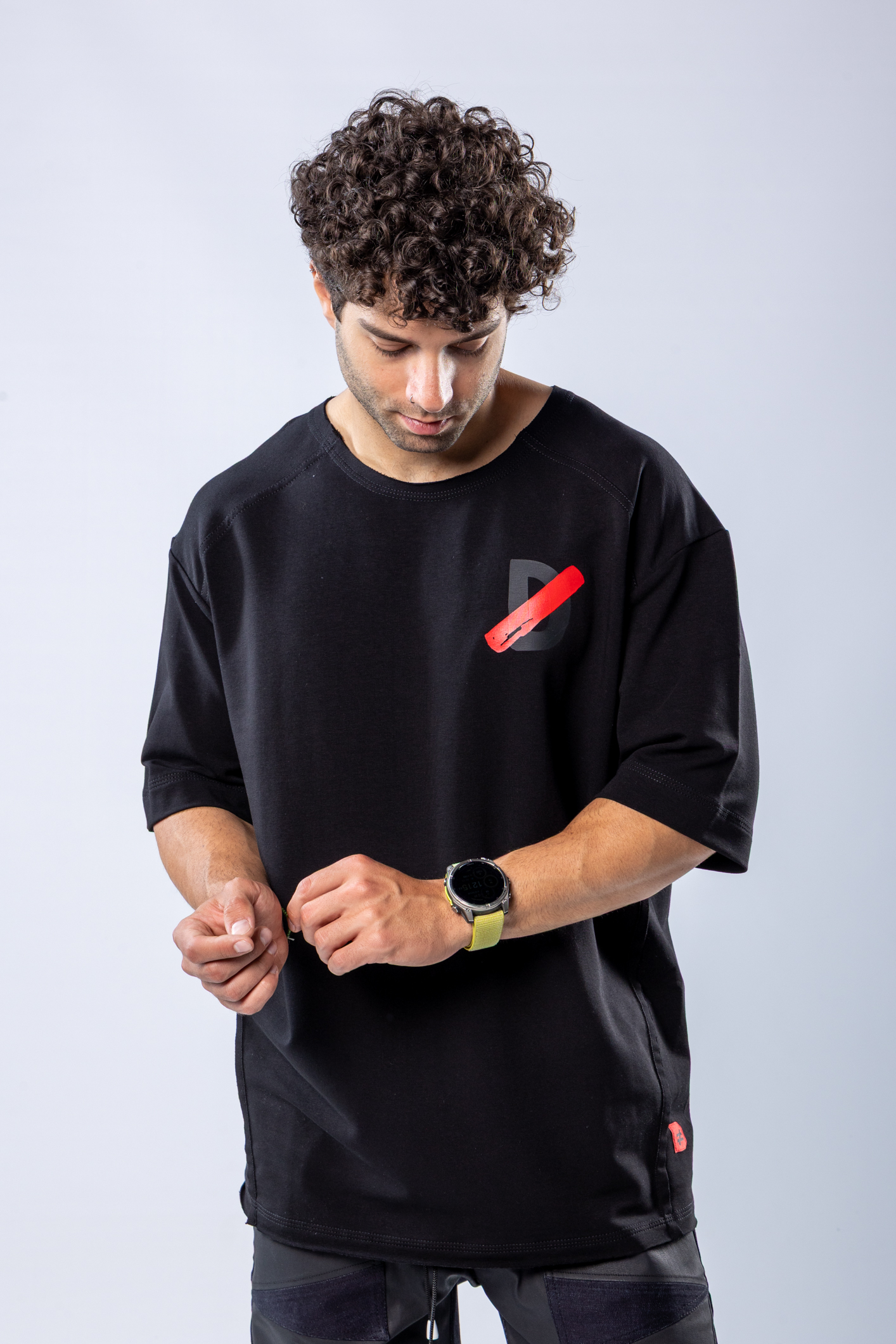 Tricou oversize Negru – imagine 3
