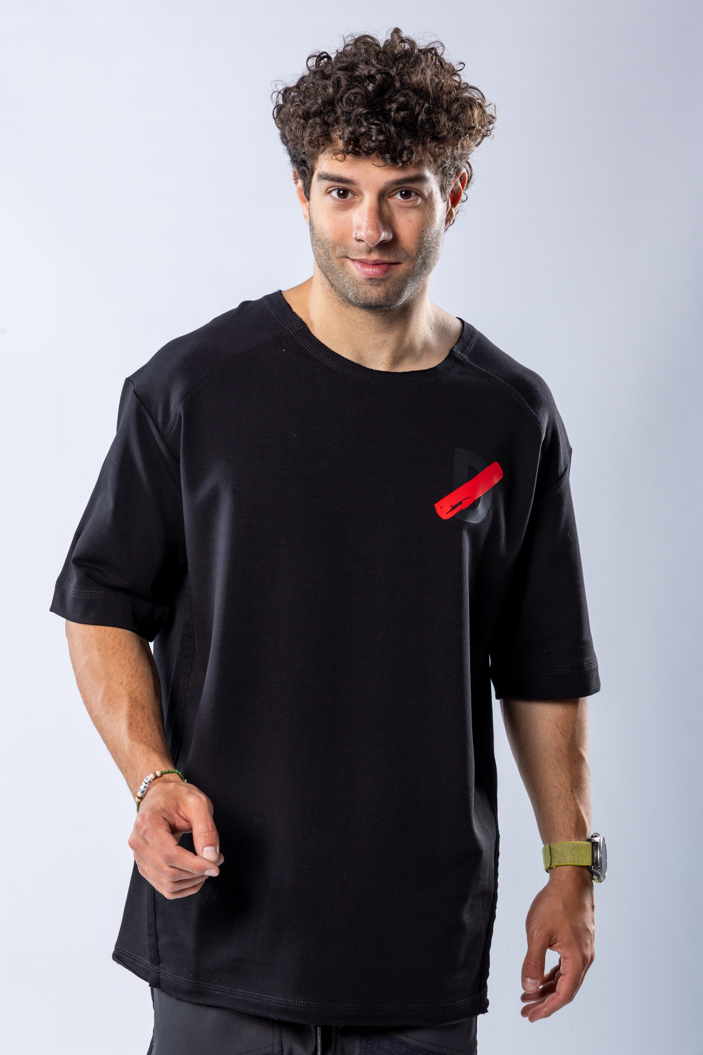 Tricou oversize Negru – imagine 2