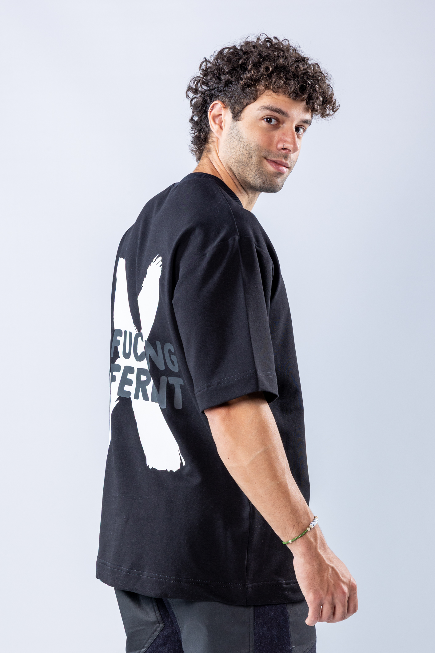 Tricou oversize Negru – imagine 5