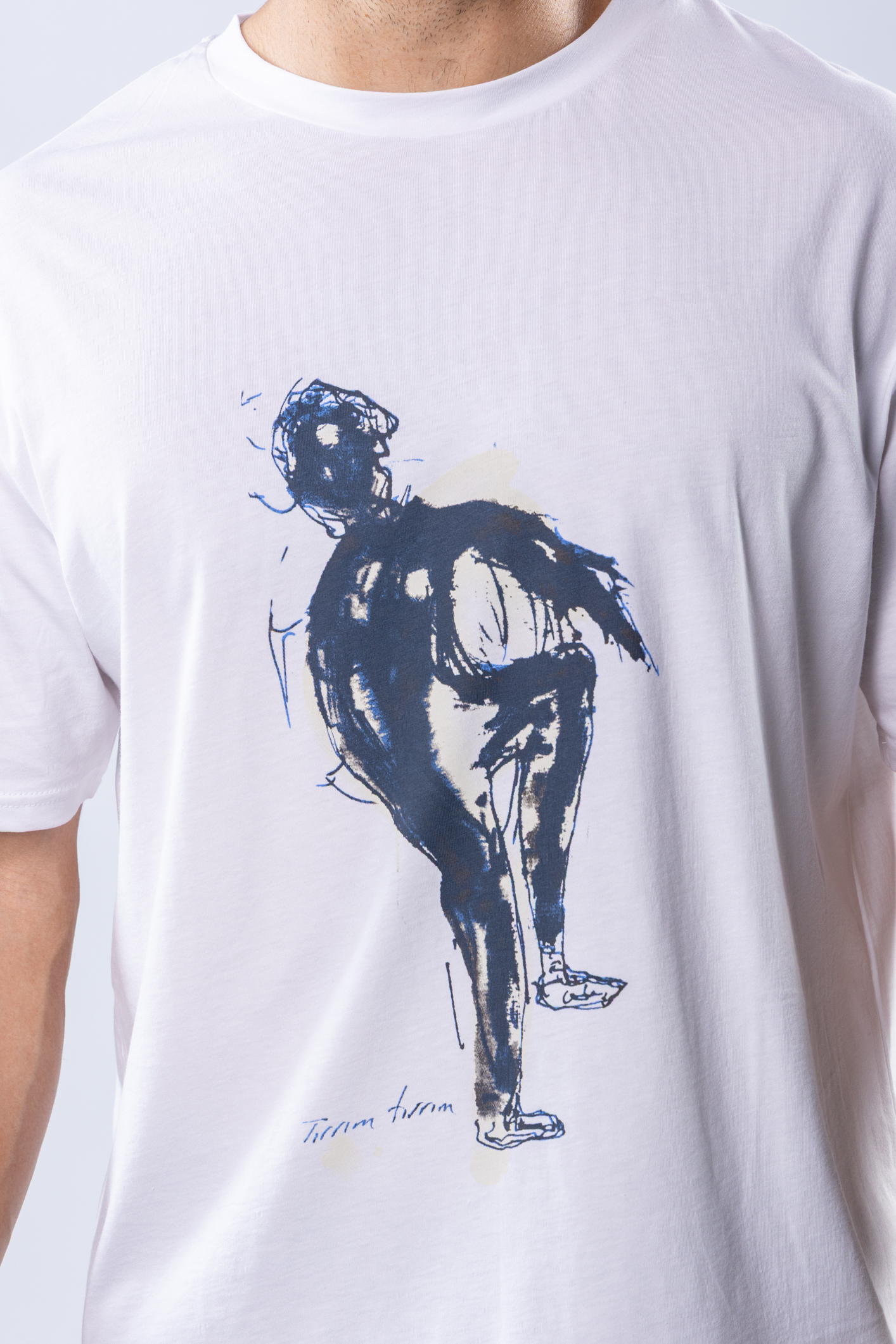Tricou regular Alb – imagine 6