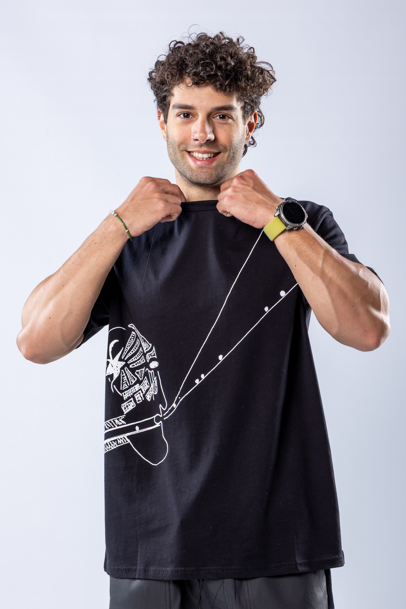 Tricou regular Negru – imagine 4