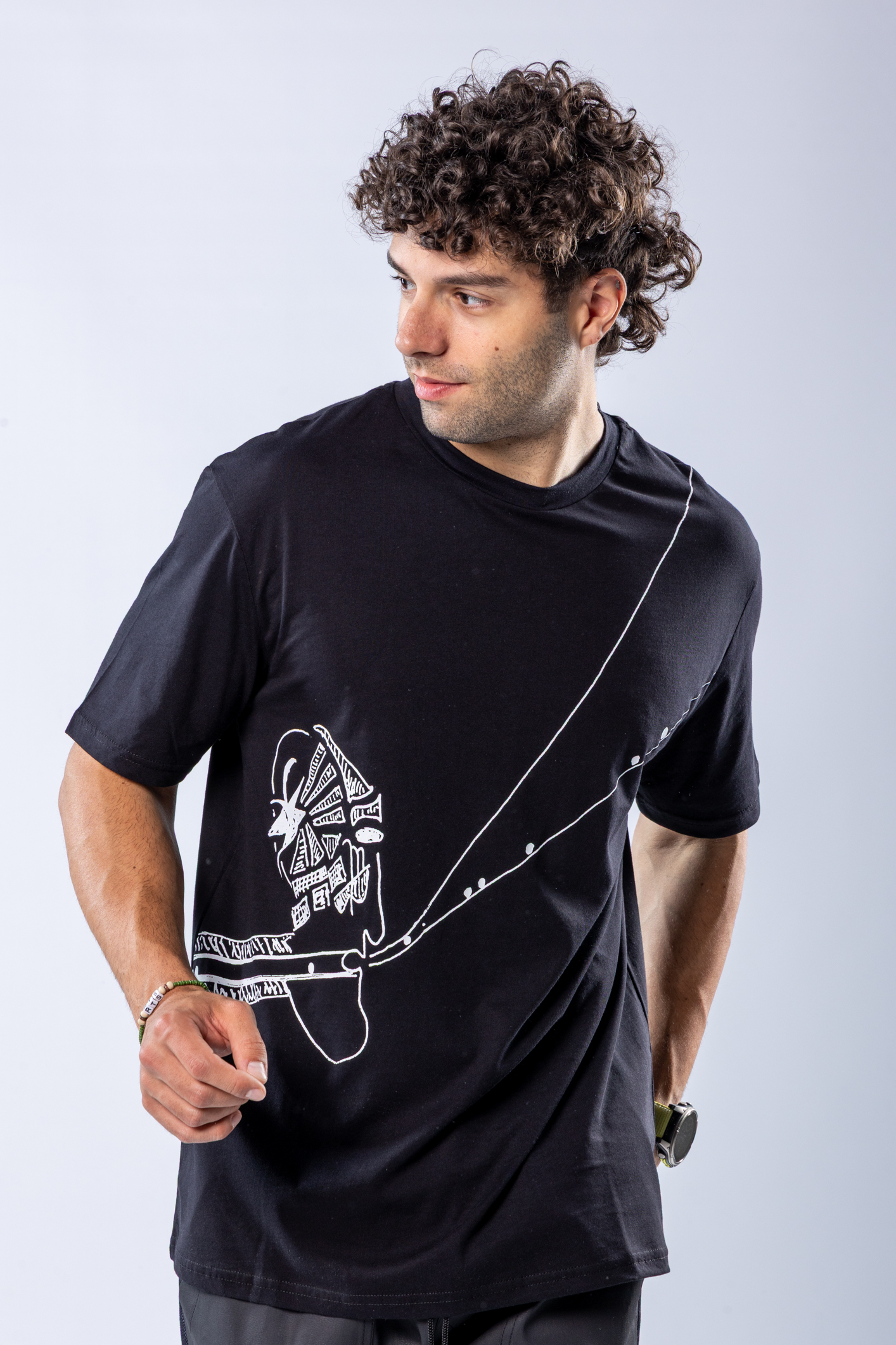 Tricou regular Negru – imagine 2