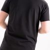 Tricou black asymmetric cotton Tricou black asymmetric cotton