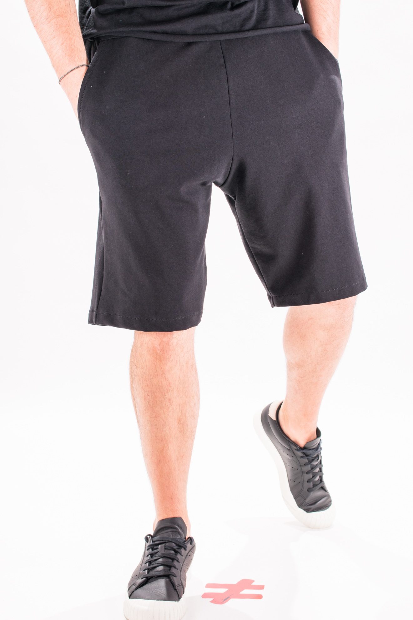 Pantaloni simple black cotton