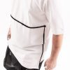 Tricou white longer front cotton Tricou white longer front cotton