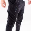 Pantaloni black slim colored drops Pantaloni black slim colored drops