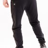 Pantaloni black casual joggers long zipper