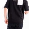 Tricou black oversize denim patch Tricou black oversize denim patch