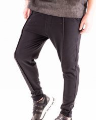 Pantaloni black slim long stripes