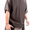 Tricou oversize washed grey denim Tricou oversize washed grey denim