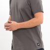 Tricou Grey cotton painted tags
