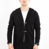 Cardigan Black cotton silver closure Cardigan Black cotton silver closure