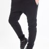 Pantaloni dark slim black cotton